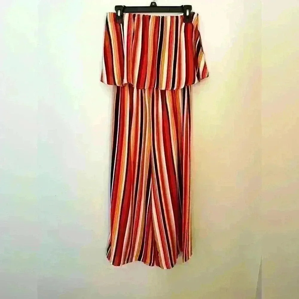 Orangeย Stripedย Jumpsuitโ
โ